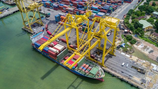 A container port in Southeast Asia. Photo credit: Asian Development Bank.