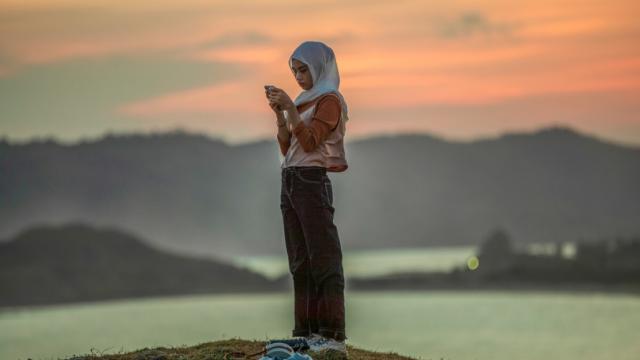 Merisik Hill during sunset on Lombok Island, Indonesia. Photo credit: ADB.