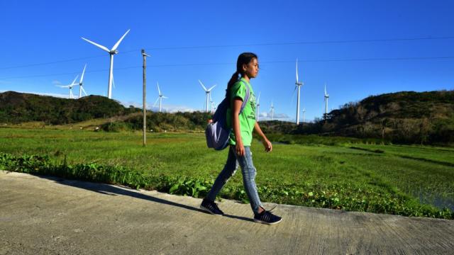 A wind farm in the Philippines. Photo credit: Asian Development Bank.