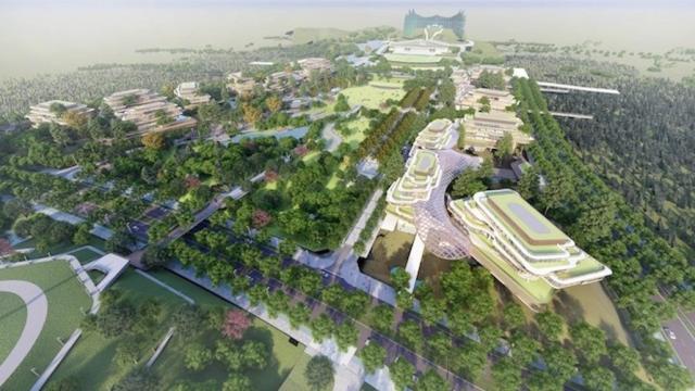 A rendering of Nusantara.