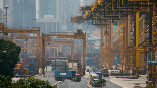 Keppel Container Terminal in Singapore. Photo credit: ADB.