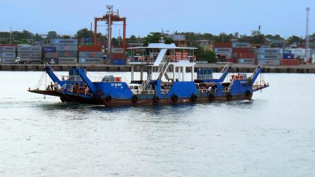 Barge crossing the Davao Gulf from Sasa Wharf. Photo credit: iStock/yullz.